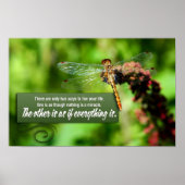 全ては奇蹟だ感動的引用文 ポスター (正面)