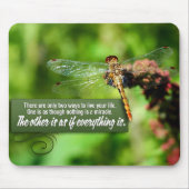 全ては奇蹟だ感動的引用文 マウスパッド (正面)