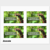 全ては奇蹟だ感動的引用文 長方形シール (シート)