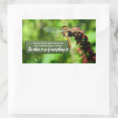 全ては奇蹟だ感動的引用文 長方形シール (バッグ)