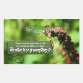 全ては奇蹟だ感動的引用文 長方形シール (正面)