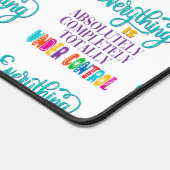 全ては完全にコントロールされている デスクマット (コーナー)