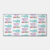 全ては完全にコントロールされている デスクマット (正面)