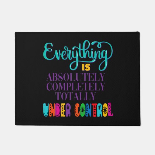 全ては完全にコントロールされている ドアマット (正面)