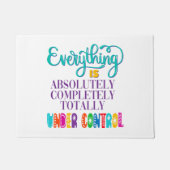 全ては完全にコントロールされている ドアマット (正面)