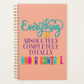 全ては完全にコントロールされている プランナー手帳 (正面)