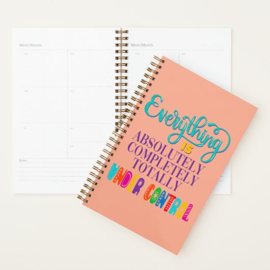 全ては完全にコントロールされている プランナー手帳 (ディスプレー)