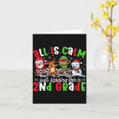 全ては穏やか 冗談だよ、これは2年生のクリスマスだ カード (黄色い花)