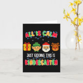 全ては穏やか 冗談よ これは幼稚園のクリスマス カード (黄色い花)