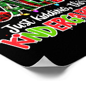 全ては穏やか 冗談よ 幼稚園のクリスマスT ポスター (角)