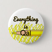 全ては第四紀アルビウムである – 地質 缶バッジ (正面)