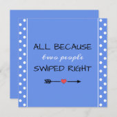 全ては、2人が右のベビーシャワーを強打したため サンキューカード (正面/裏面)