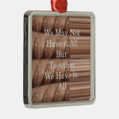 全てをジラフ・サファリ ハクナ・マタタで織りなさい メタルオーナメント (右)