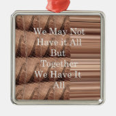 全てをジラフ・サファリ ハクナ・マタタで織りなさい メタルオーナメント (正面)