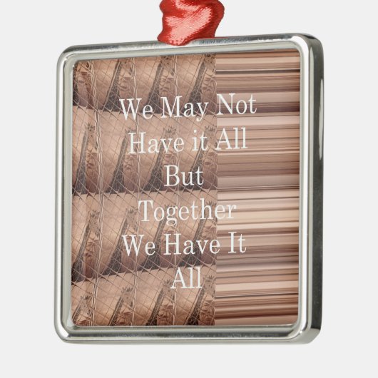 全てをジラフ・サファリ ハクナ・マタタで織りなさい メタルオーナメント (左)