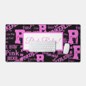 全てをピンクにする デスクマット (キーボード&マウス)