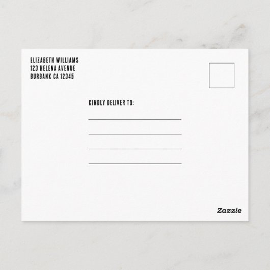 全てを投げ出せ!建設的な誕生日パーティーの招待状 ポストカード (裏面)