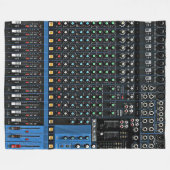 全てを持った音色の男のために フリースブランケット (正面(横))