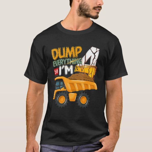 全てを捨てる4歳4歳の誕生日コンストル Tシャツ (正面)