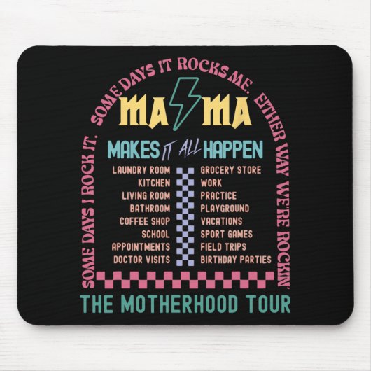 全てを母親訪問の母親に起こさせる マウスパッド (正面)