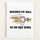 全てを行うことは私のDNA分子生物学のユーモアの中にある プランナー手帳 (正面)