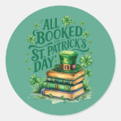 全てセントパトリックの日に予約 ラウンドシール (正面)