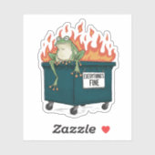 全てフロッグ素晴らしダンスター火災ビニール シール (シート)