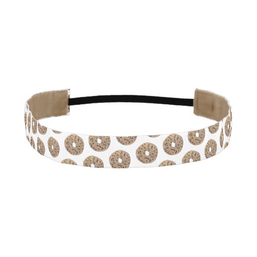 全てポピー胡麻種子ベーゲルブレックファーストフード アスレチックヘッドバンド (正面)