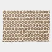 全てポピー胡麻種子ベーゲルブレックファーストフード キッチンタオル (横)