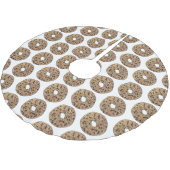 全てポピー胡麻種子ベーゲルブレックファーストフード ブラッシュドポリエステルツリースカート (アングル)