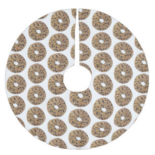 全てポピー胡麻種子ベーゲルブレックファーストフード ブラッシュドポリエステルツリースカート