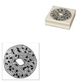 全てポピー胡麻種子ベーゲルブレックファーストフード ラバースタンプ (押印)