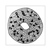 全てポピー胡麻種子ベーゲルブレックファーストフード ラバースタンプ (インプリント)