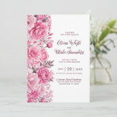 全て一つのピンクのフローラ 招待状 (スタンド正面)