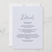 全て一灰色のフローラ結婚 招待状 (裏面)