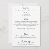 全て一筆書き書で結婚す 招待状 (裏面)