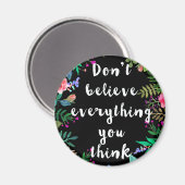 全て信じて行くな考えい マグネット (正面/裏面)