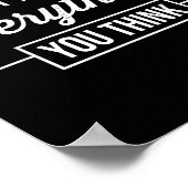 全て信じて行くな考えやる気を起こさせるおもしろい ポスター (角)