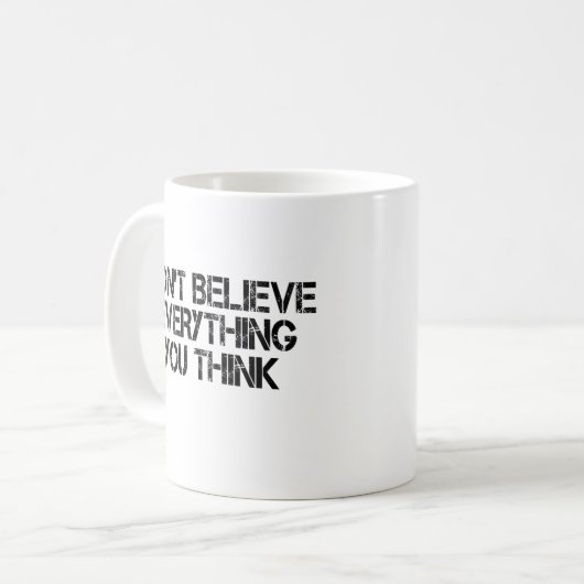 全て信じて言うな考えよ コーヒーマグカップ (正面左)