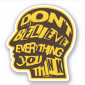 全て信じの技を考え動揺してで シール (正面)