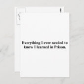 全て刑務所 ポストカード (正面/裏面)