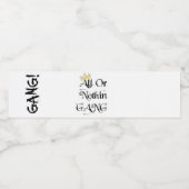 全て又は全く無い集団のウォーターボトルラベル ペットボトルラベル (シングルラベル)