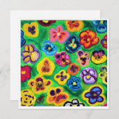 全て来のパンジーのノートカード (正面/裏面)