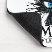 全て素晴らしが黒いおもしろいcだ マウスパッド (コーナー)