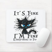 全て素晴らしが黒いおもしろいcだ マウスパッド (マウス)