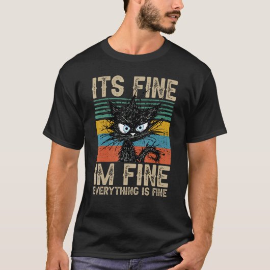 全て素晴らしが黒いおもしろいcだ tシャツ (正面)