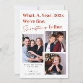 全て素晴らし新おもしろい年3枚写真 シーズンカード (正面)