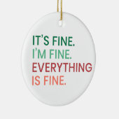 全て素晴らし |おもしろい毎日の皮肉な引用文 セラミックオーナメント (右)