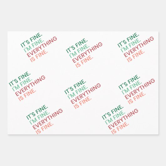 全て素晴らし |おもしろい毎日の皮肉な引用文 ラッピングペーパーシート (正面)