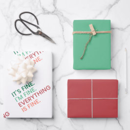 全て素晴らし |おもしろい毎日の皮肉な引用文 ラッピングペーパーシート